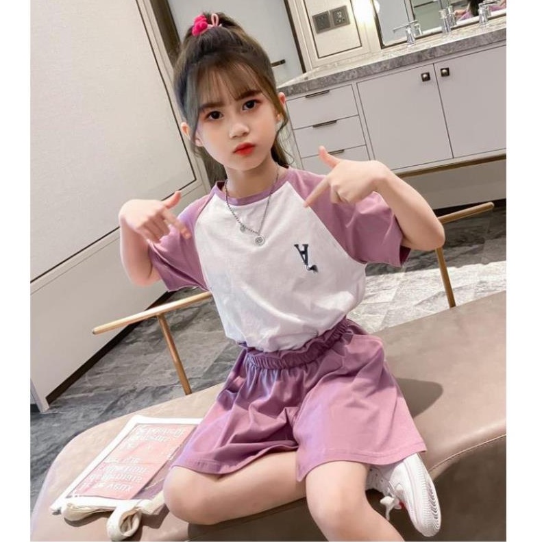 Bộ đồ bé gái (3 - 12 tuổi) ☑️ quần áo thời trang bé gái size đại 25kg 30kg, 35kg, 40kg, 45kg