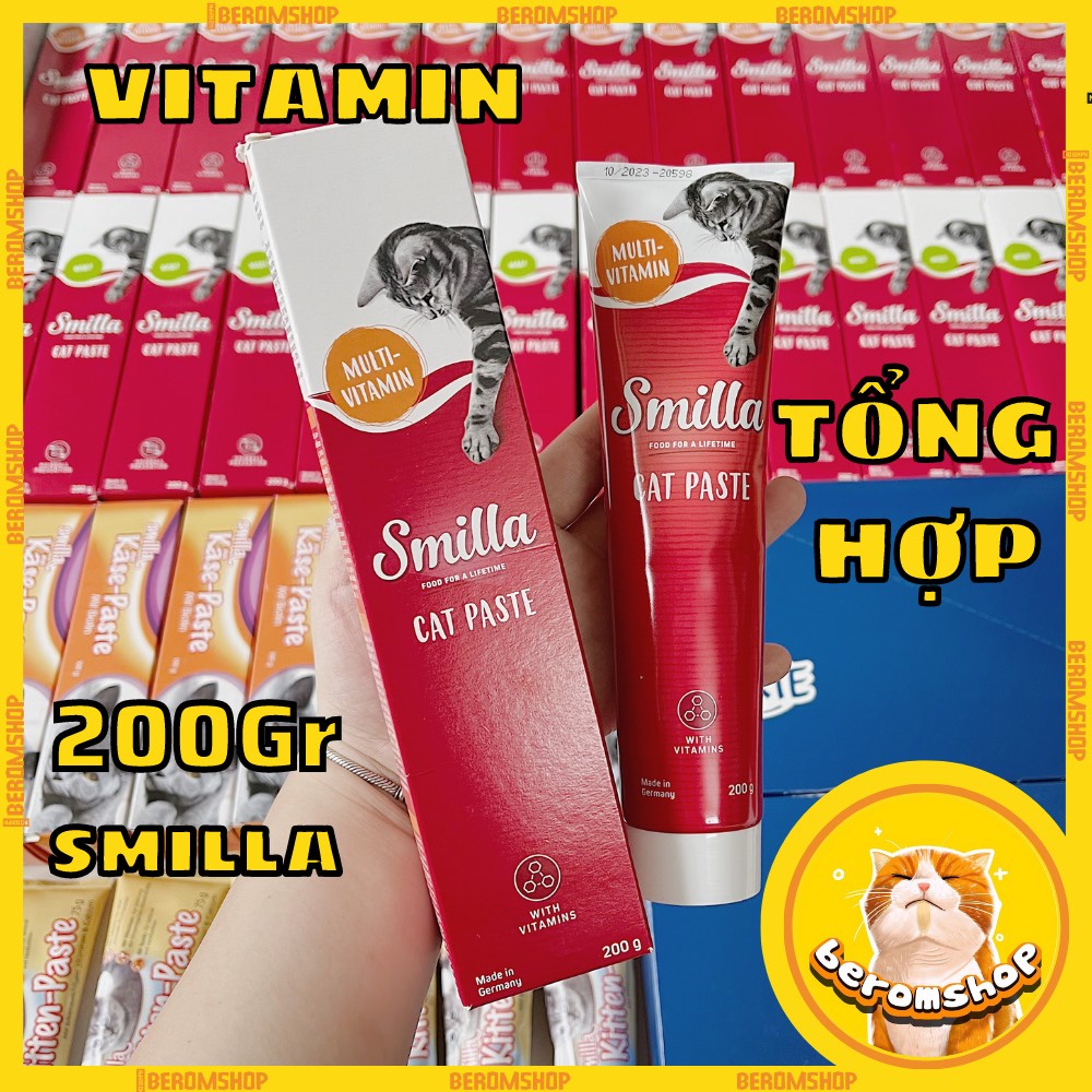 GEL DINH DƯỠNG CHO MÈO SMILLA MULTI-VITAMIN NHẬP ĐỨC GIÁ CỰC RẺ