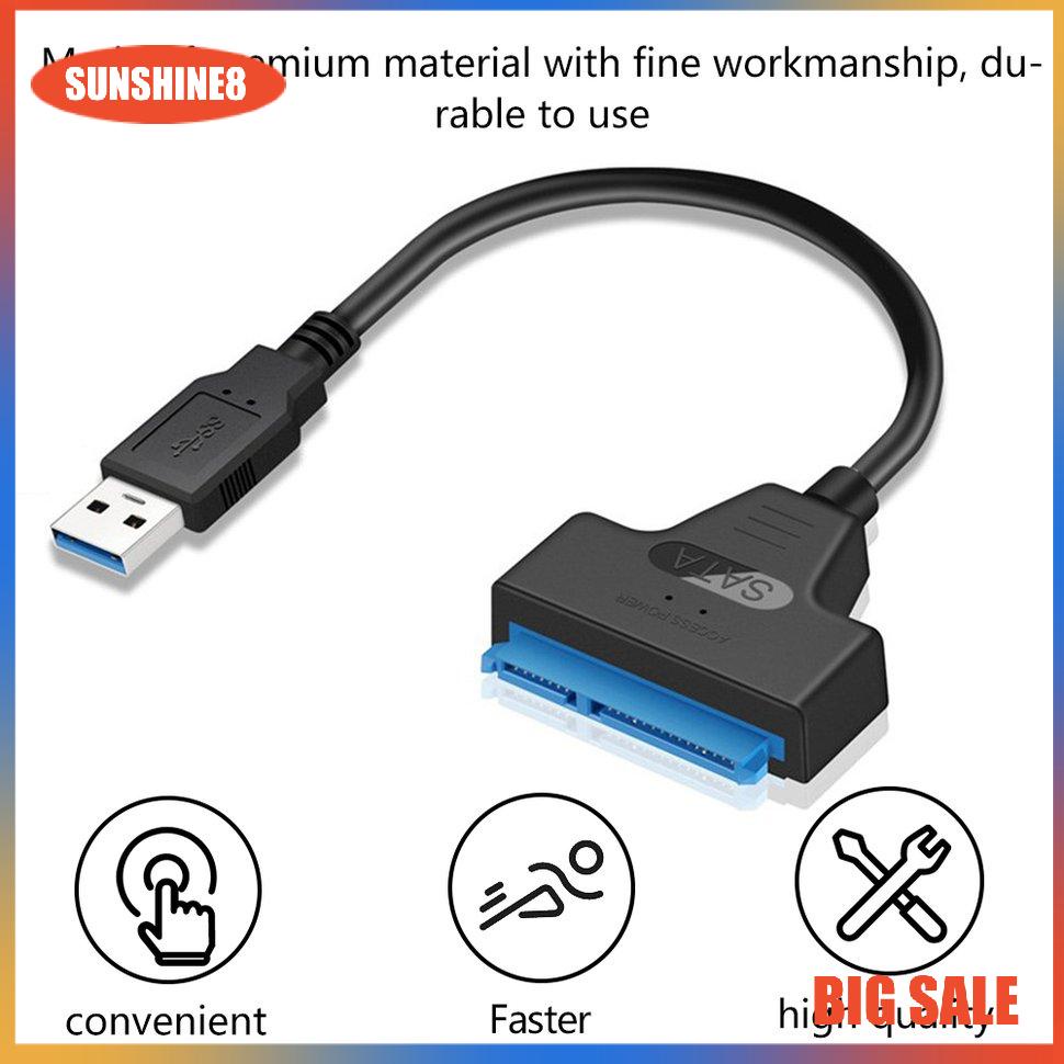 【SUN】SATA USB Adapter Cable SATA To USB 3.0 Data Transfer Converter Cables
