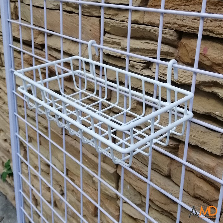 Rổ cài lưới trang trí phủ nhựa PE 04