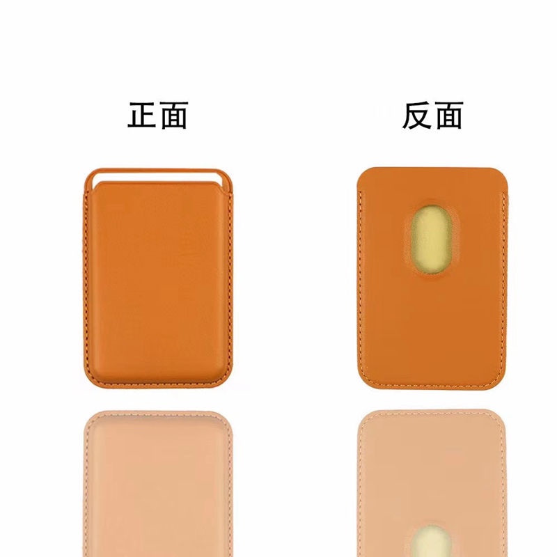 Bao da ĐT dạng ví nắp lật nam châm có ngăn đựng thẻ và Logo phong cách mới cho sạc ko dây táo ĐT táo13