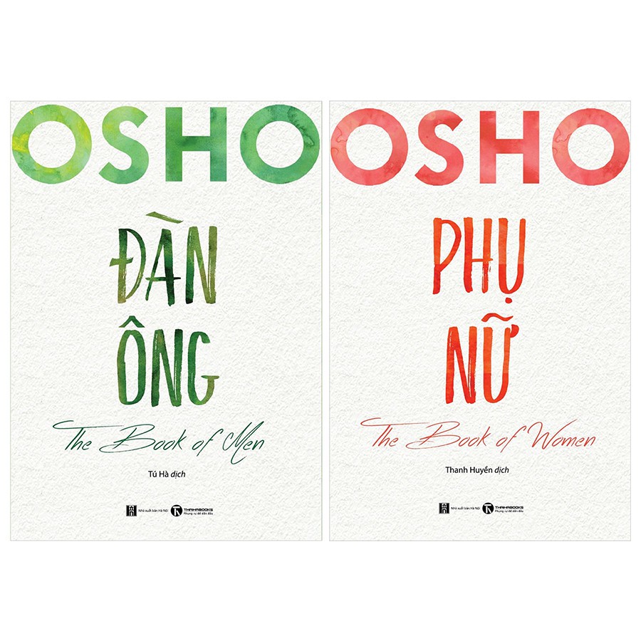 Sách - Osho Đàn Ông, Osho Phụ Nữ (Combo/Lẻ)