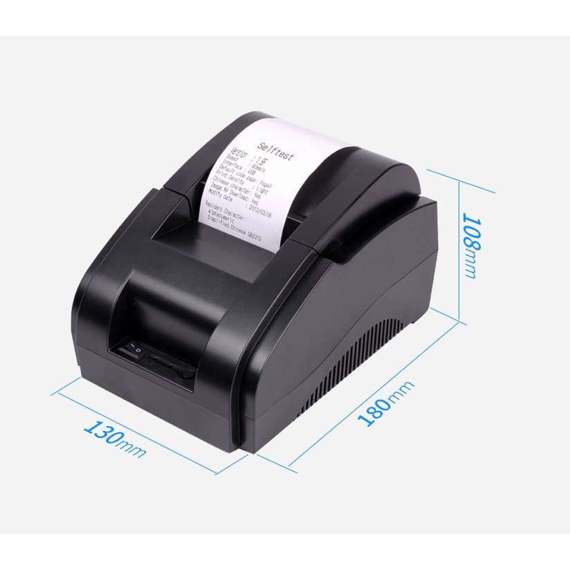 Máy in hóa đơn Xprinter XP-58IIL(Đen) Tặng 1 Cuộn giấy In chuyên dụng | BigBuy360 - bigbuy360.vn