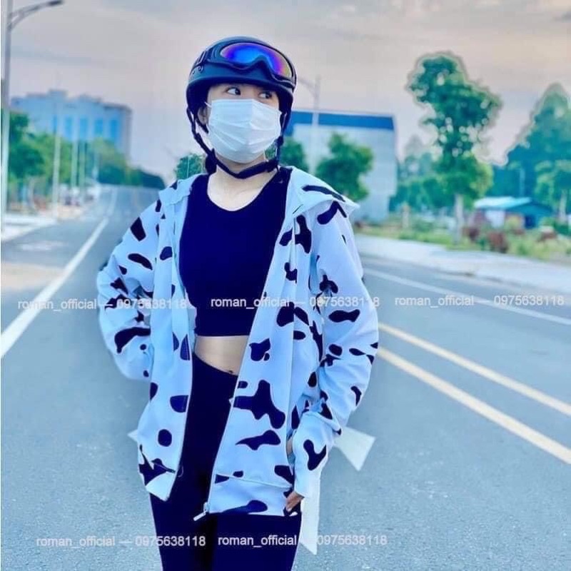 Áo Chống Nắng,Áo Khoác Hoodie Nỉ Dài Tay Bò Sữa Ulzzang Nam Nữ Freesize Trẻ Trung Năng Động Hottrend 2021