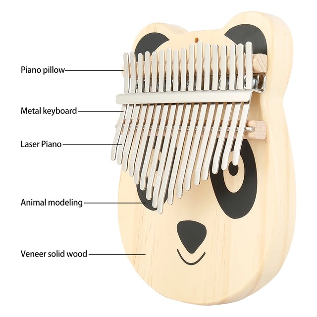 Đàn kalimba 17 phím Kungfu Panda M17-Tặng đủ phụ kiện như hình trợ giá Shopee cho bạn mua hàng lần đầu