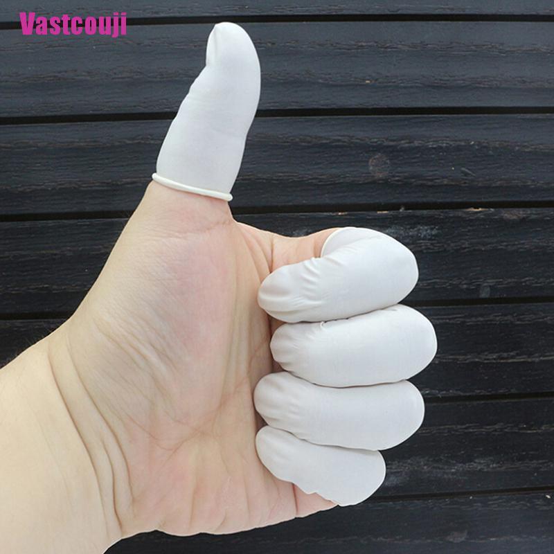 Set 20 / 100 bọc ngón tay mũ cao su sử dụng một lần bảo vệ ngón tay cao cấp