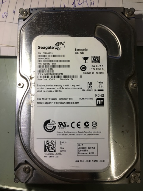 Ổ cứng PC, máy tính để bàn 500gb đã test bằng 3 phần mềm, sức khoẻ 100% | BigBuy360 - bigbuy360.vn