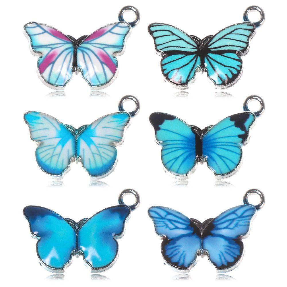 Set 10 Mặt Vòng cổ / Vòng Tay DIY Hình Bươm Bướm Độc Đáo