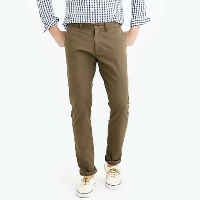 Quần Chino Khaki Nam Jcrew Slimfit Flex Pant Mercantile-Có Sẵn Giá Siêu Tốt