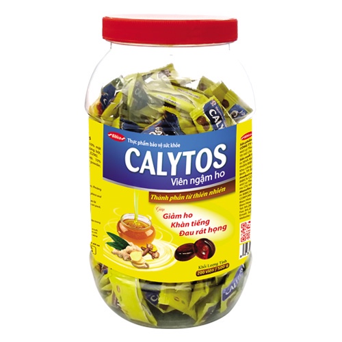 VIÊN NGẬM THẢO DƯỢC CALYTOS  -  100% TỪ THIÊN NHIÊN - GIẢM HO - GIẢM ĐAU RÁT HỌNG - GIẢM KHÀN TIẾNG
