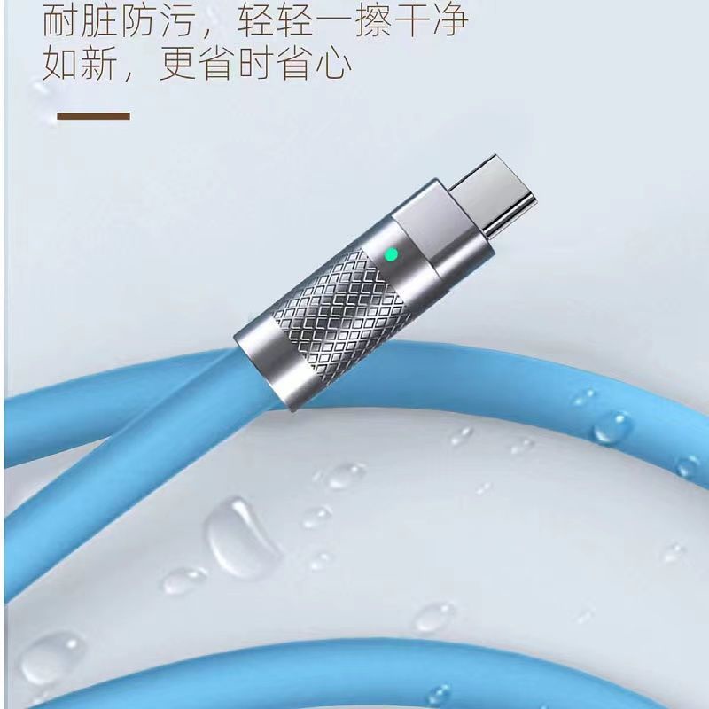 Dây Cáp Sạc Nhanh Usb Type C 120W Bằng Silicon Chất Lượng Cao