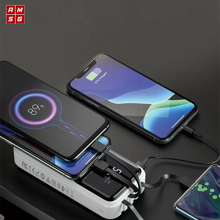 Pin Sạc Dự Phòng Đa Năng 10000/20000mAh Hoco CJ5/CJ5A Sẵn 4 Cáp Sạc Tiện Lợi - BẢO HÀNH ĐỔI MỚI