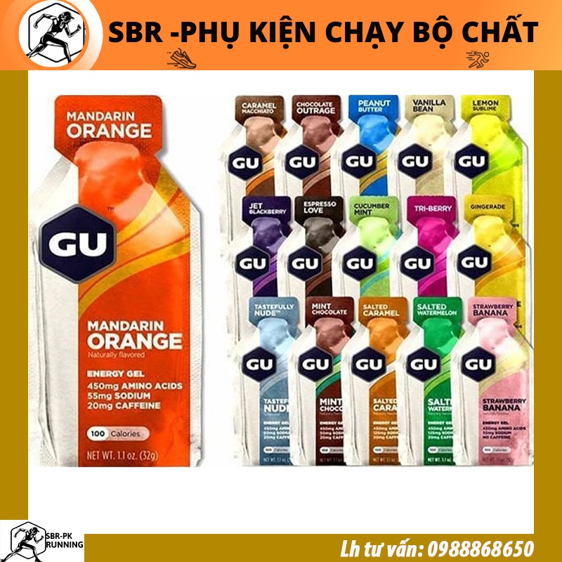 Gel Năng Lượng Chạy Bộ Gu Energy Nhiều Vị