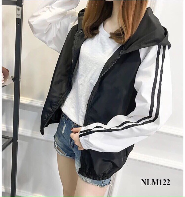 Áo khoác dù nữ in mèo Ú mập dễ thương sau lưng- ảnh thật | BigBuy360 - bigbuy360.vn