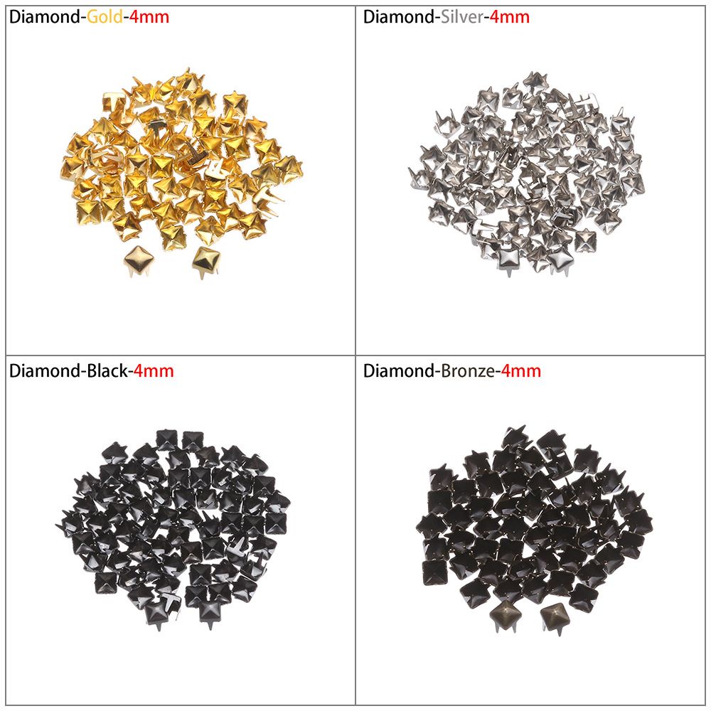 Set 50 Nút Thắt Lưng Kim Loại Mini Dành Cho Búp Bê Đồ Chơi 4/5/6mm