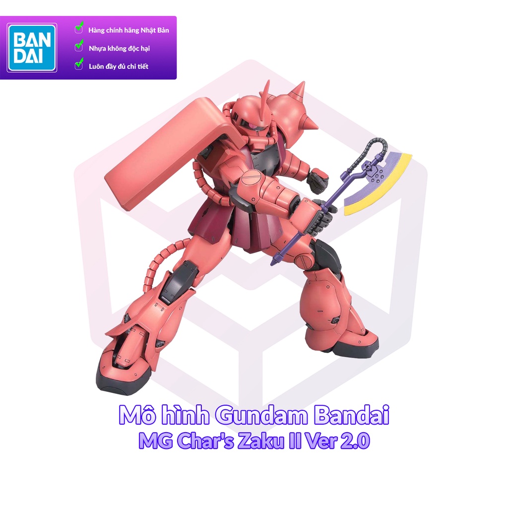 Mô hình Gundam Bandai MG Char's Zaku II Ver 2.0 1/100