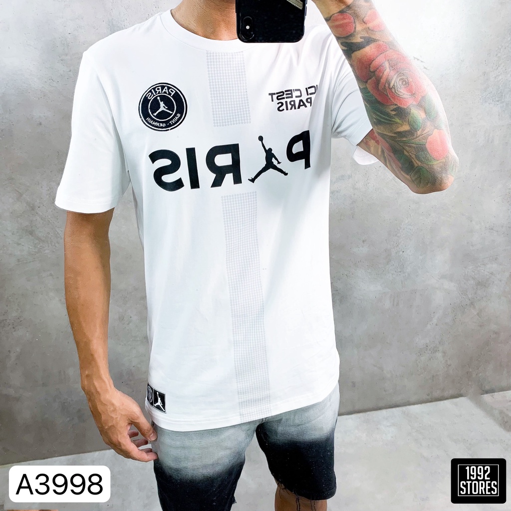Áo Thun Thể Thao Jordan PSG  - Chất  100% cotton cao cấp - Ko xù sổ lông