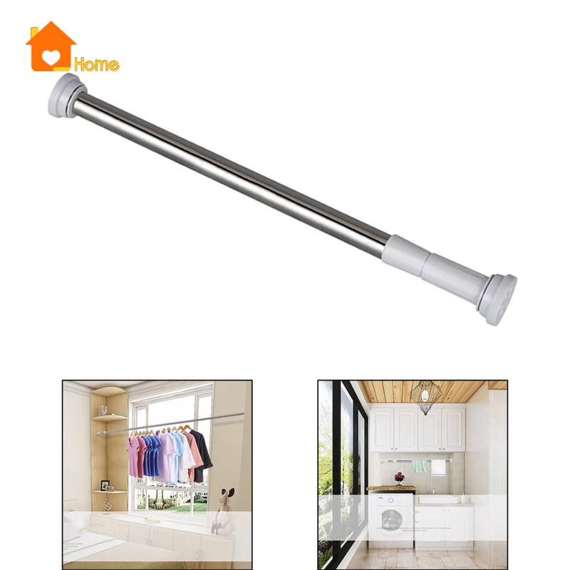 Set 2 Thanh Treo Rèm Cửa 70-120cm Có Thể Kéo Dài Tiện Dụng