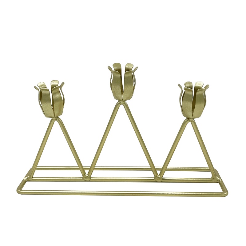 Chân Nến Bằng Kim Loại Phong Cách Bắc Âu Cổ Điển Dùng Để Trang Trí Bàn Tiệc Cưới