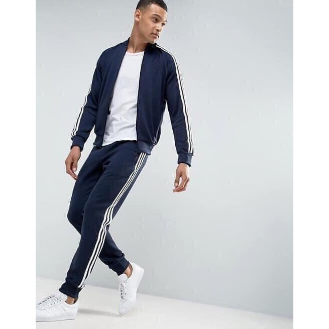 Bán sỉ Bộ thể thao kéo khóa một logo ba sọc cho nam | BigBuy360 - bigbuy360.vn
