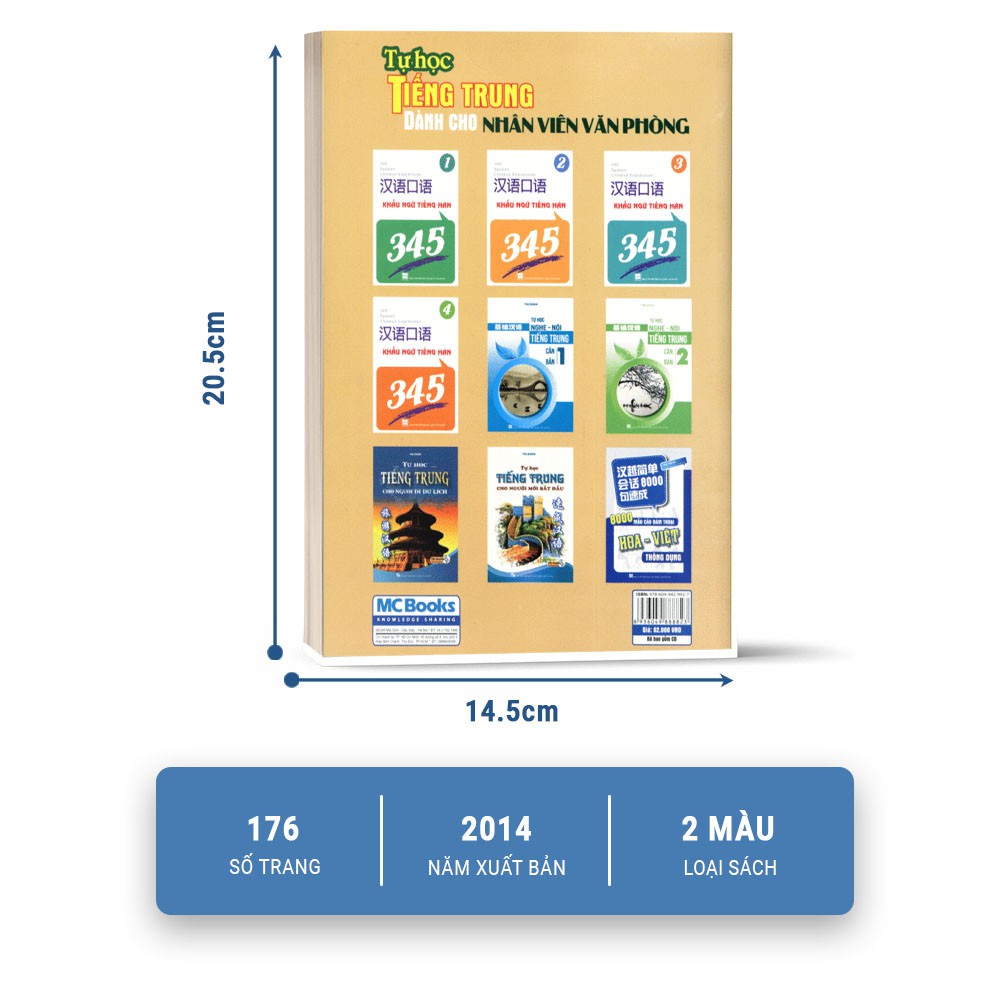 Sách - Tự Học Tiếng Trung Dành Cho Nhân Viên Văn Phòng - MCbooks