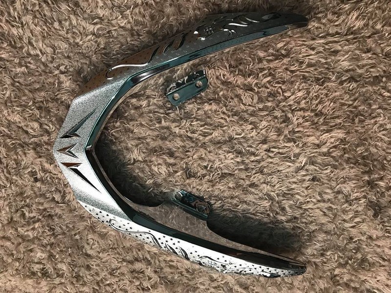 Ốp cảng sau tay dắt xe future 2018 đến 2020  TRẮNG CROM