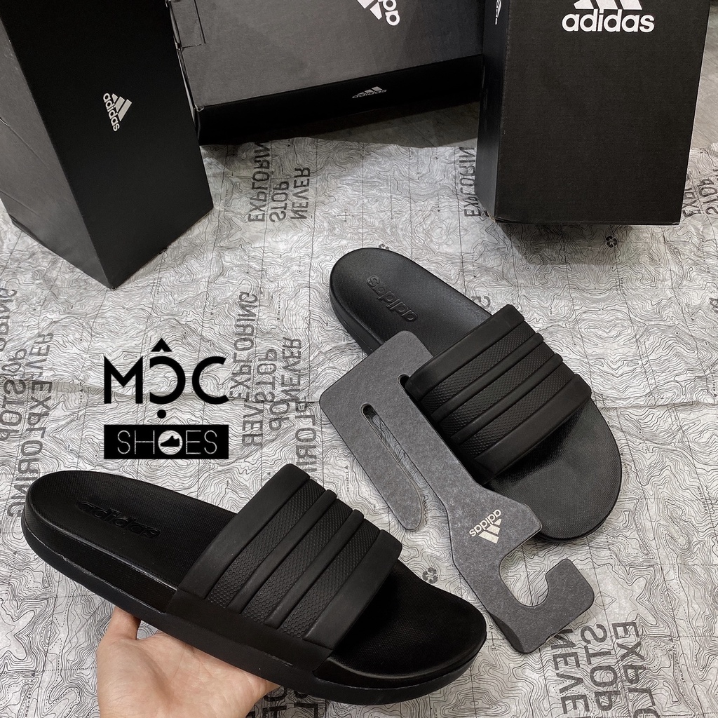 Dép quai ngang Adidas Cloudfoam Comfort màu All Black