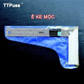 Thước Ê Ke Mộc Inox TTPusa
