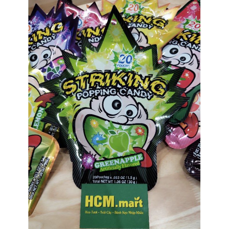 Kẹo Nổ Striking Hương Vị Trái Cây (30g)