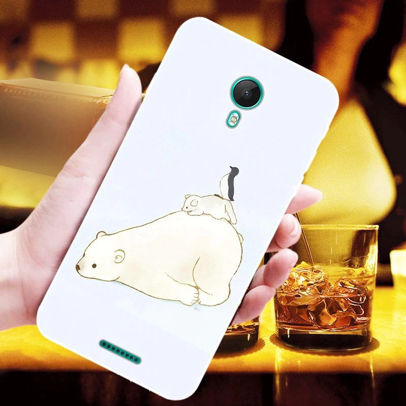 Ốp lưng TPU hoạ tiết gấu hoạt hình dành cho điện thoại Wiko Jerry 2