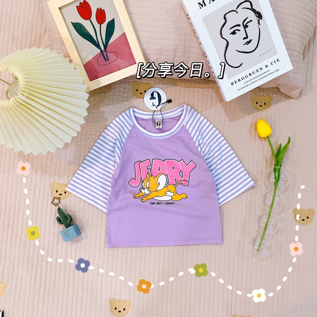 Lyvyshop - (Cotton SG chính phẩm) Áo thun bé gái siêu dễ thương từ 09-28kg