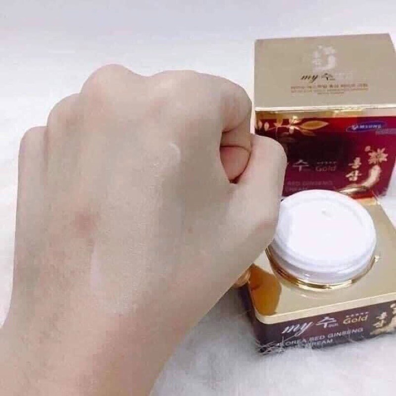 Kem sâm dưỡng ẩm và trắng da My Gold Korea Red Ginseng White Cream 50ml