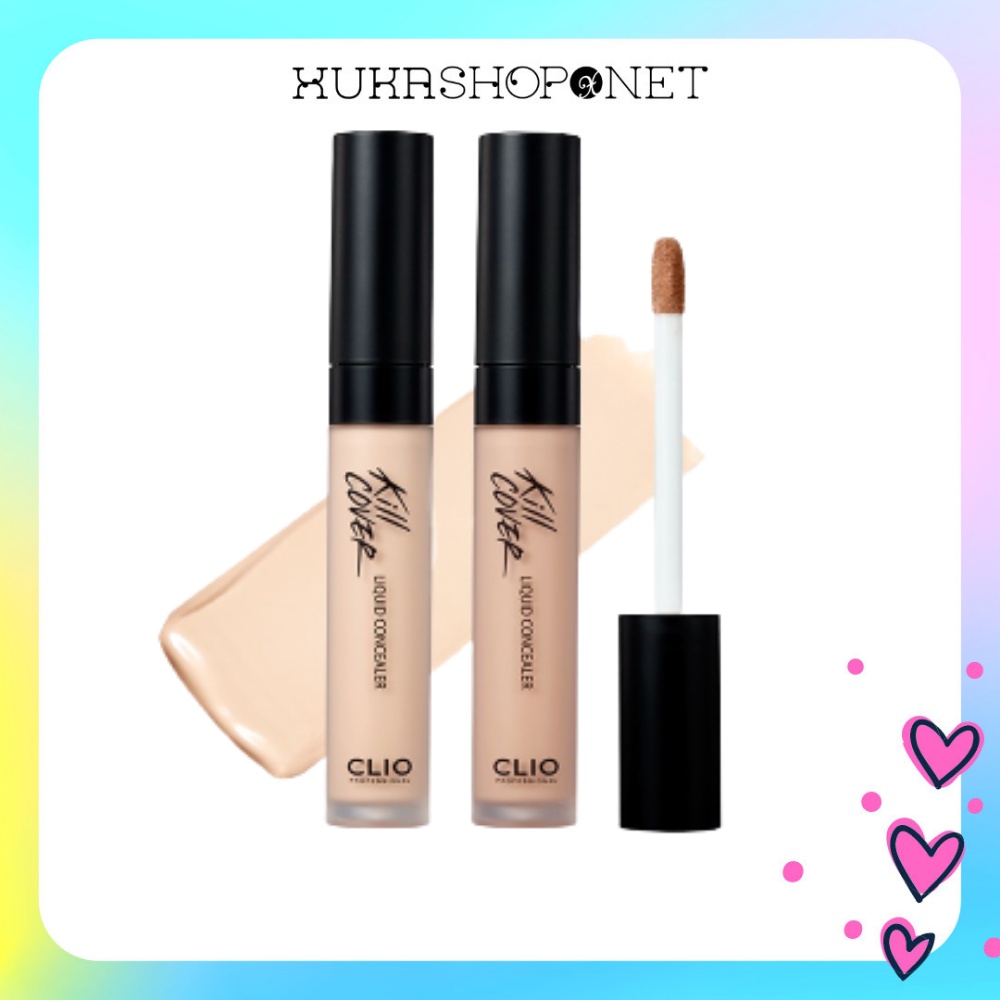 [Chính hãng ] Kem che khuyết điểm Clio Kill Cover Liquid Concealer dạng lỏng 7g