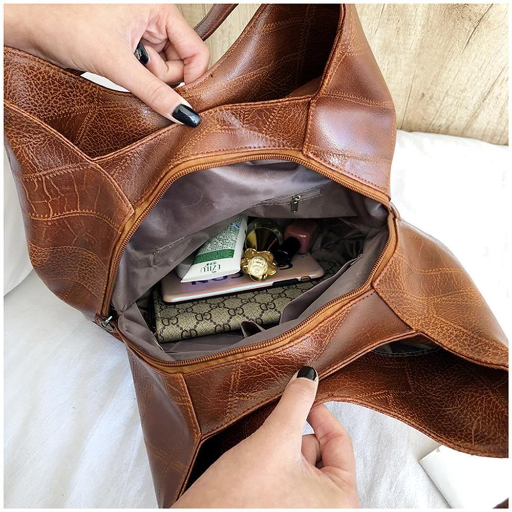 Ebinlands Túi Xách Da PU Thiết Kế Thời Trang Sang Trọng Có Tay Cầm Hàng Đầu