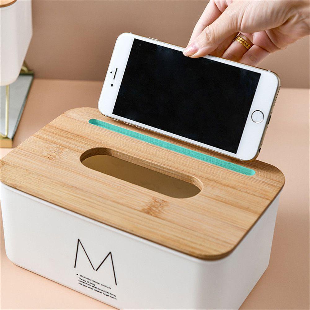 Hộp Đựng Khăn Giấy Bằng Gỗ Họa Tiết Hoạt Hình Trang Trí Nội Thất Ốp