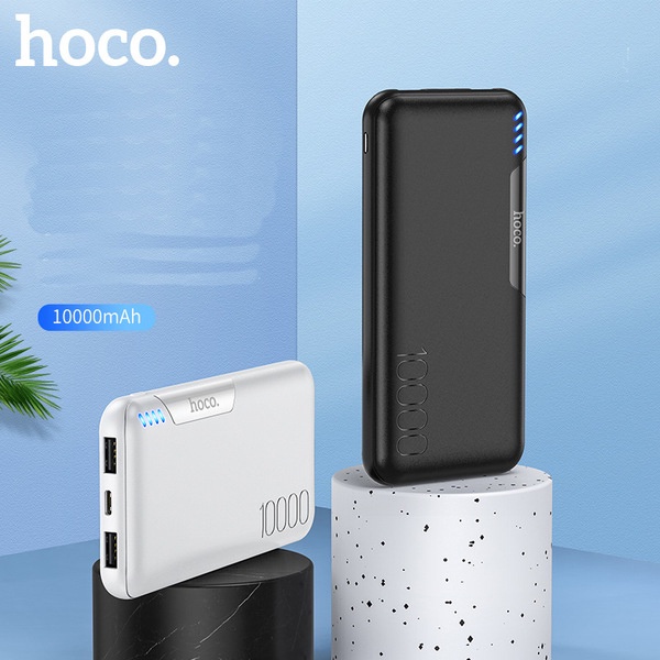 Pin sạc dự phòng Hoco J82 10000mAh max 2A tích hợp 2 Input typeC và microUSB (2 màu tuỳ chọn)