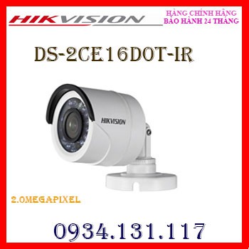 Camera HD-TVI hồng ngoại 2.0 Megapixel HIKVISION DS-2CE16D0T-IR