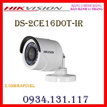 Camera HD-TVI hồng ngoại 2.0 Megapixel HIKVISION DS-2CE16D0T-IR