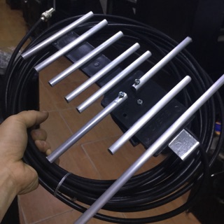 Ăng ten tivi  DVB T2 có 12-15m dây đen (dây đắt)