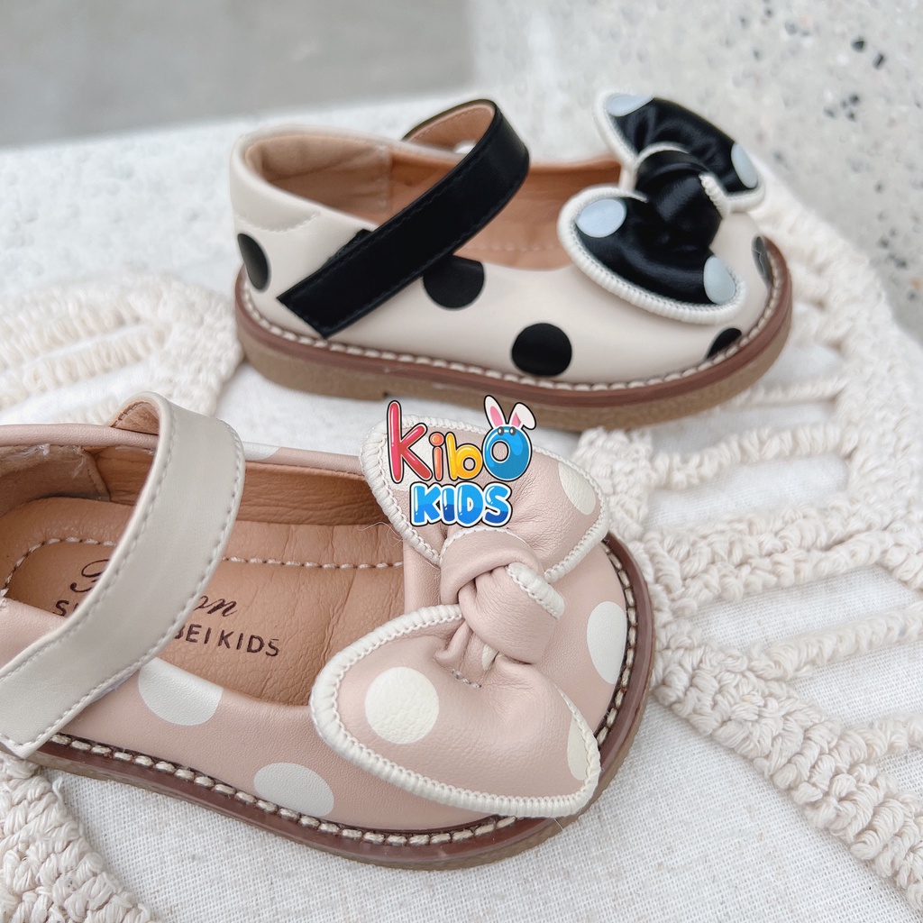 Giày Bé Gái - Giày búp bê da mềm phong cách Vintage BB4662 (có ảnh thật)