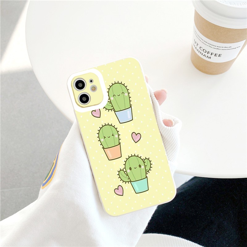Ốp lưng iphone xương rồng tươi sáng bảo vệ camera ốp iphone x/xr/xsmax/6/7/8/se2020/11/12/13/pro/promax chống sốc