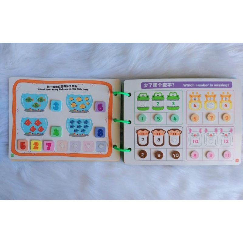 Học liệu Montessori, học liệu bóc dán toán học