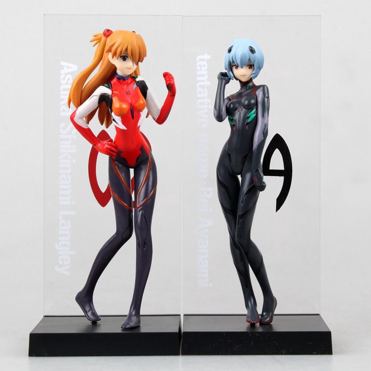 Set 2 Mô Hình Nhân Vật Phim Hoạt Hình Evangelion Bằng Pvc