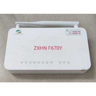 Bộ phát wifi Viettel ZTE F670Y 2 băng tần 2.4GHz và 5GHz cho băng thông lên đến 1.2 Gbps. Hỗ trợ Mesh, Bright Mode.