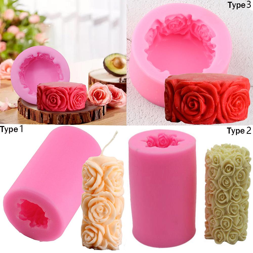 Khuôn Silicone Tạo Hình Làm Nến / Xà Phòng Hình 3D DIY