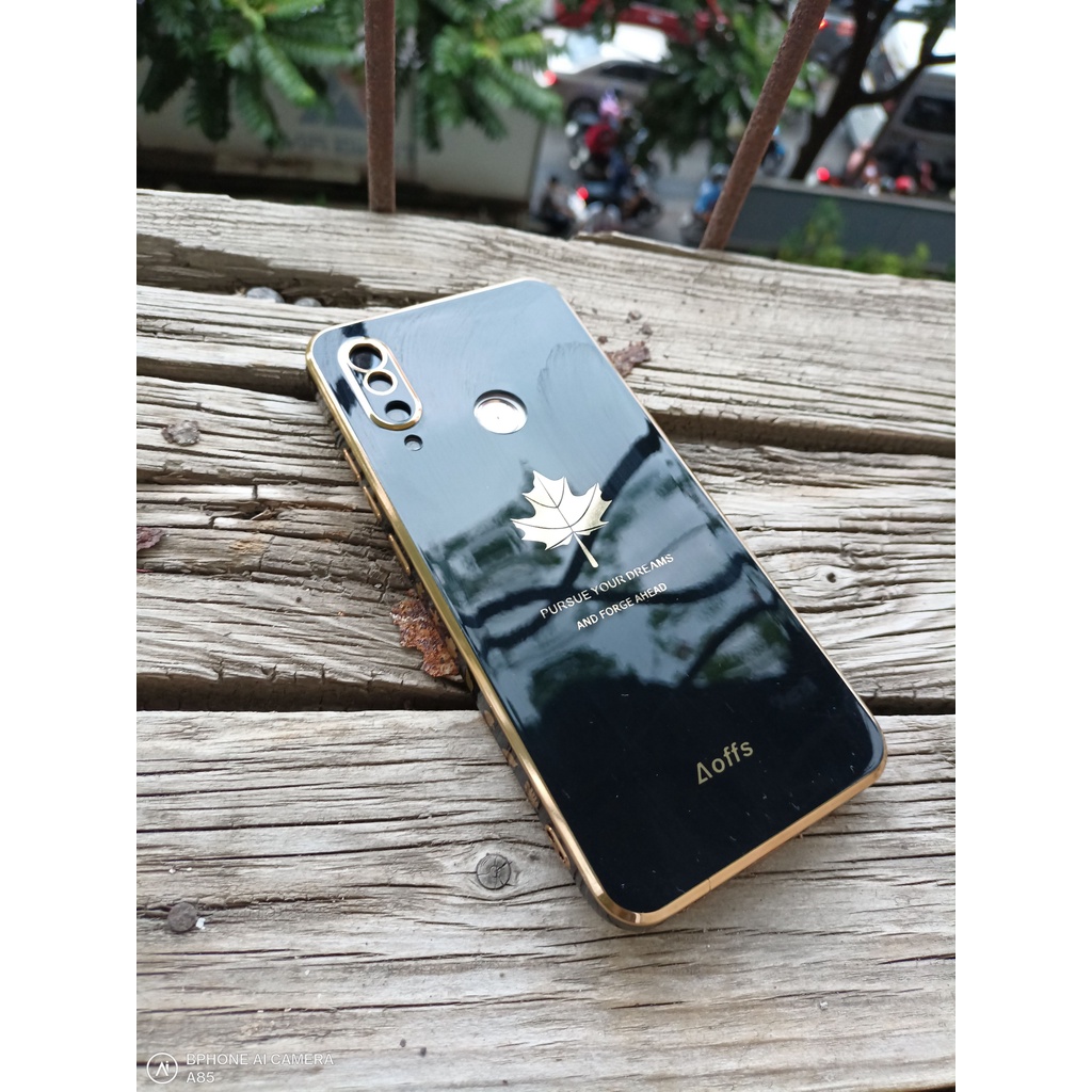 Ốp Viền vuông gương Lá vàng Bphone A40 A50 A60 Vsmart Joy 3 Aris pro Joy 4 Live 4