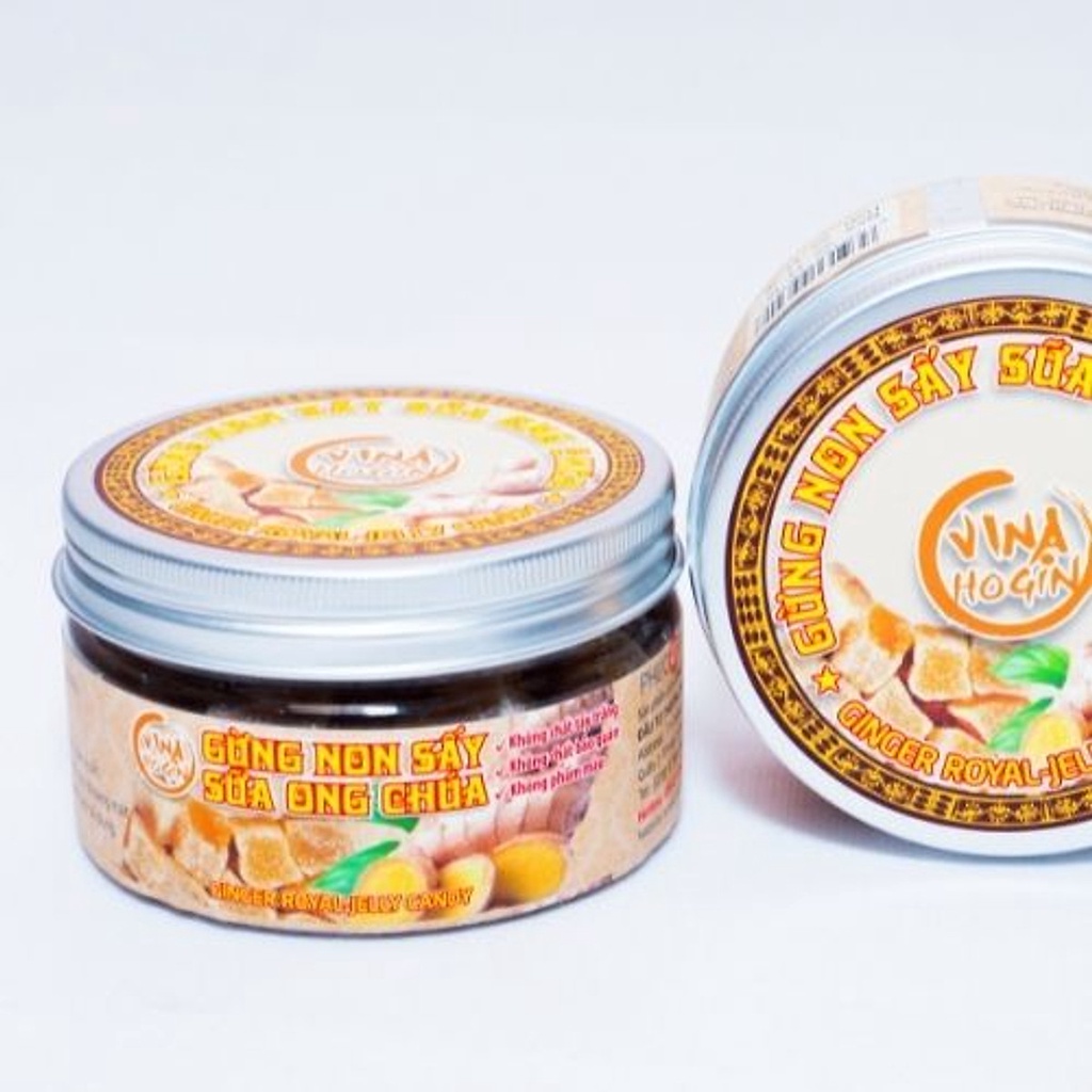 Gừng non sấy sữa ong chúa Phúc An- Hộp 150gr