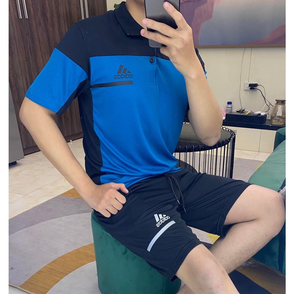 Bộ quần áo nam, quần áo thể thao nam chất thun lạnh co giãn thấm hút mồ hôi tốt