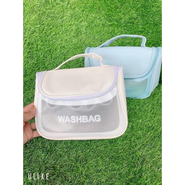 Túi đựng mỹ phẩm,đồ du lịch bằng nhựa chống thấm Washbag (1 cái)