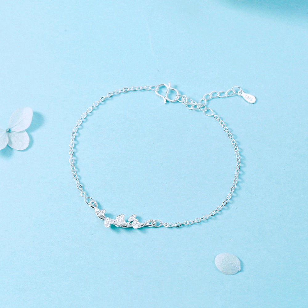 Vòng Tay Mặt Lá Bạch Quả Phong Cách Hàn Quốc